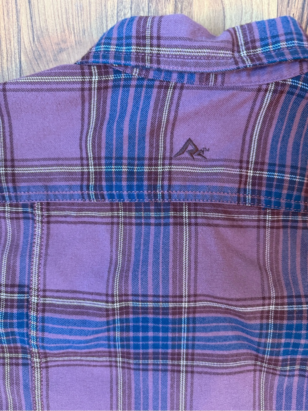 Ridgecut Women’s Button-Down Plaid Shirt - Rose/Burgundy - Picture 4 of 4